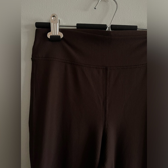 Chocolate brown, Old navy ribbed active bottoms, size medium - Picture 2 of 9